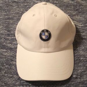 BMW white Velcro hat